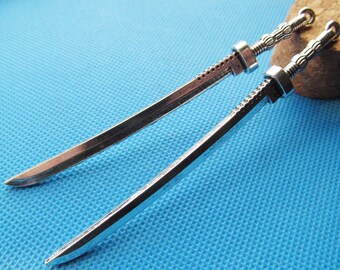 10mmx108mm Antique Silver tone/Antique Bronze/Gold Sword Pendant Charm/Finding,DIY Accessory Jewellery Making