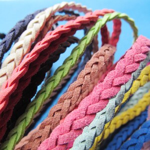 6mm 20 Couleurs Corée Faux Daim Tissu Cuir Corde corde corde corde, bijoux perles, pour bracelet &collier, bricolage Jewellry Accessoire