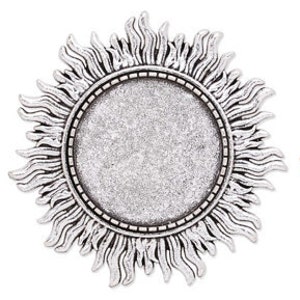 Antique Silver toneAntique Bronze Handmade Hollow Fashion BroochPinBreast Pin,Base Setting Tray Bezel,Fit 25mm CabochonPictureCameo