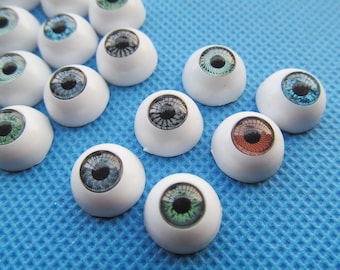 Multiclor Colors 12mm Resin Eyeball Cabochon Charm/Finding,Decoration Kit,DIY Accessory,for 12mm Base Setting Tray Bezel