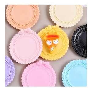 Mixed Color Resin Bowtie Flower Plate Cabochons, Flatback Charms, DIY Accessory (39mmx40mm),Decoration Kit
