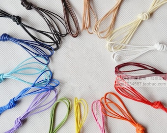 1mm 18 colors Waxed Cotton Cord/Rope/String,Necklace and Bracelet Cord,Beading String Cord,Jewelry Making DIY Cord,