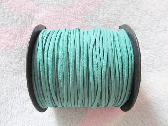 Cordino Cuoio Per Collane Corda In Pelle Scamosciata Marrone Scuro 2.7mm - 90 Metri Per Braccialetti Fai Da Te E Gioielli Filo Cerato Per Cuoio