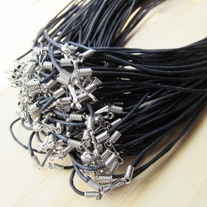 Adjustable Cord Necklace, Necklace Cord, String Necklace, Wax Cord Necklace,  Waterproof Necklace, Black Cord Necklace, Matching Necklace 