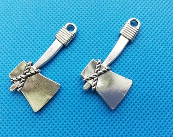 21mmx41mm Antique Silver tone Filigree Axe Pendant Charm/Finding,DIY Accessory Jewelry Making