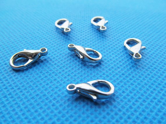 7mmx12mm Silver tone/Antique Bronze/Golden/Silver Plated  Lobster Clasps Hooks Connector Charm Finding DIY Accessory Jewellery  Making