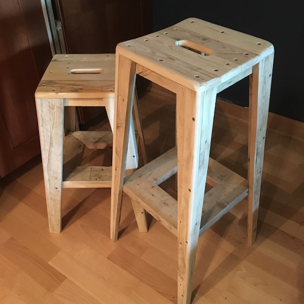 pallet wood stool