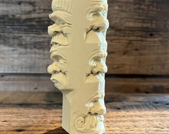 Woodcarvers hollow form study stick study casting
