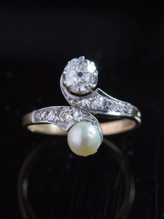 Edwardian pearl ring discount