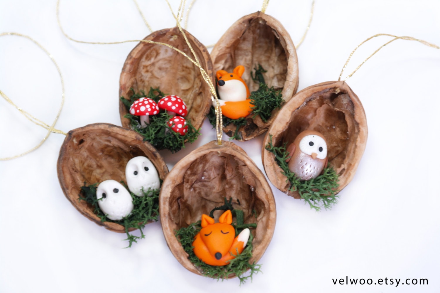Woodland Animal Christmas Ornaments | Bamboo Handmade ...