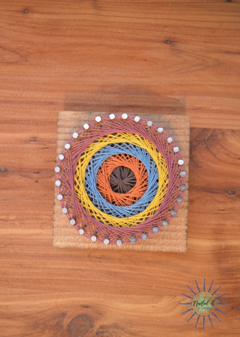 MADE TO ORDER circle string art string art mini circle mini | Etsy