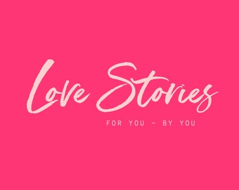 Hand Lettered Modern Logo Design | Semi-Custom Premade Logotype | Feminine Beauty Brand, Colorful Playful Logo Design for Small Businesses