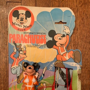 Vintage Mickey Mouse Club Parachutist Toy