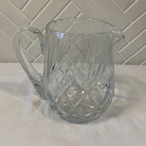 Vintage Cut Crystal Pitcher