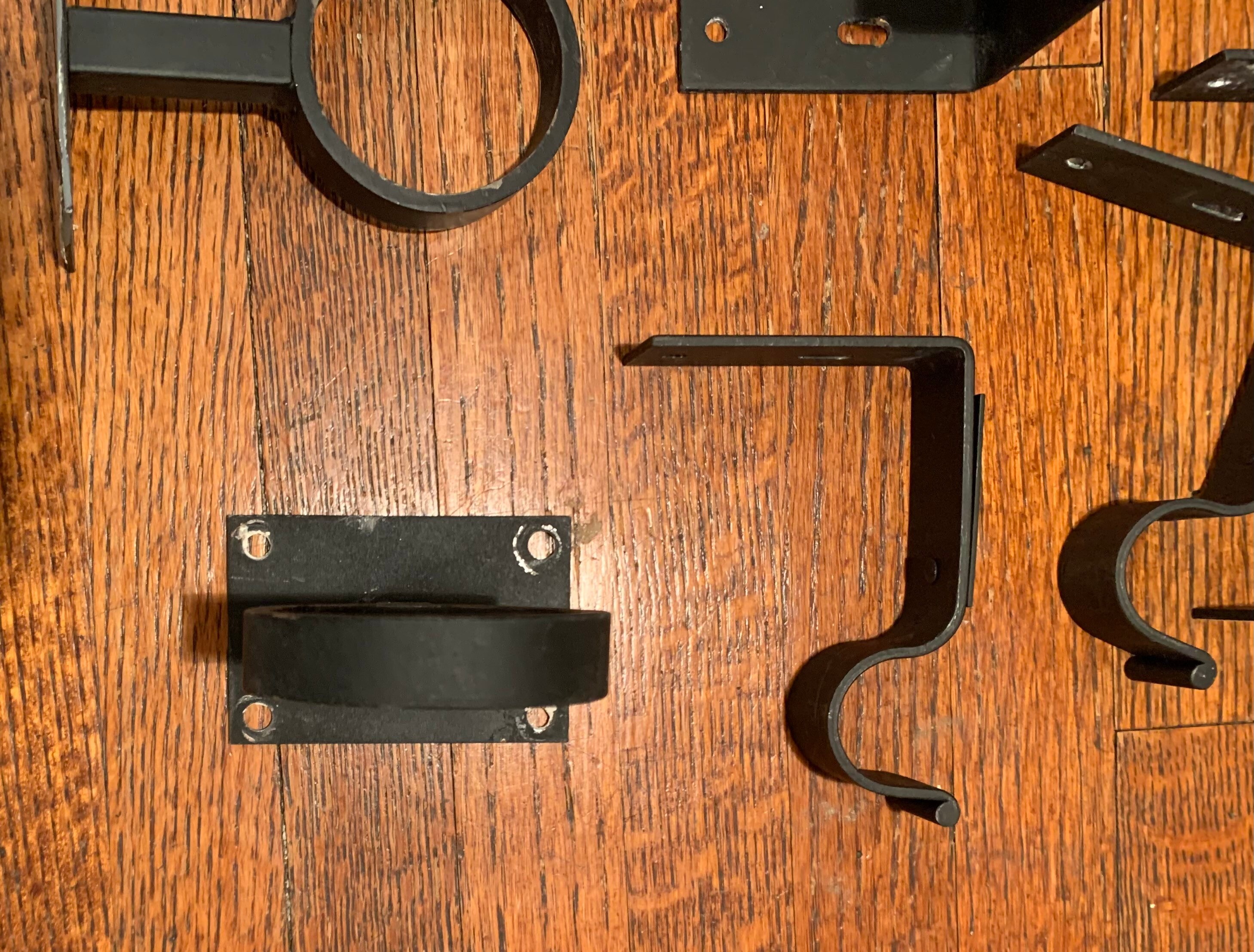 Vintage Iron Curtain Rod Brackets Etsy