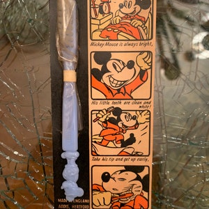 1970s Vintage Mickey Mouse Toothbrush