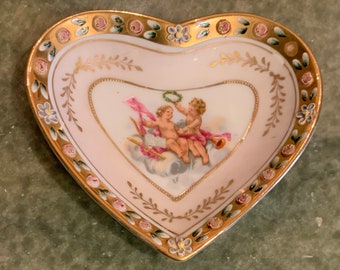 Plato de caramelo de porcelana pintado a mano