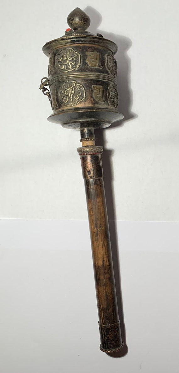 Antique Tibetan Prayer Wheel - Etsy Antique Tibetan Prayer Wheel - Etsy