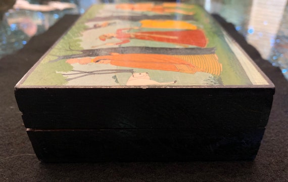 Vintage Hand Painted Wood Box - image 6