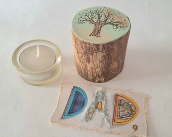 Keepsake Urns From Nature, Partial Ashes Urn, Mini Branch Urn, 2 1/4" x 2 1/4" Capacity 1 3/4 Cu." MADE TO ORDER