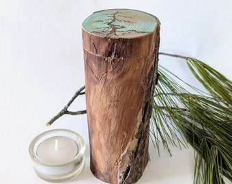 Keepsake Urn From Nature, Partial ashes Urn, Small Tree Branch Urn, 2 1/4" x 5" Capacity 5 3/4 Cu. " One Of A Kind