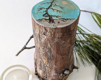 Keepsake Urn From Nature, Partial ashes Urn, Small Tree Branch Urn, 2 1/4" x 5" Capacity 6 Cu. " One Of A Kind