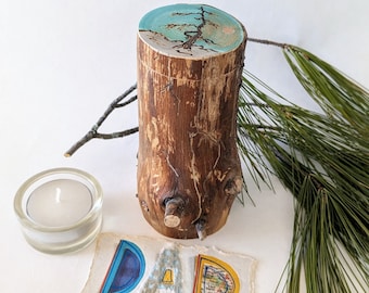 Keepsake Urn From Nature, Partial ashes Urn, Small Tree Branch Urn, 2" x 5" Capacity 6 Cu. " One Of A Kind