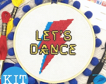 CROSS STITCH KIT - 'Let's Dance' (complete kit, including 6" frame)