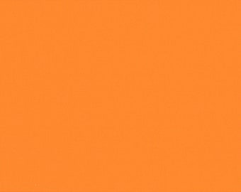 100% Pure Quality Cotton Fabric - Pumpkin Orange - Makower Spectrum 110cm wide