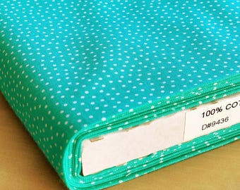 NEW>> COTTON FABRIC Turquoise Freckle Dot (by the metre | half metre | fat quarter) Andover Collection