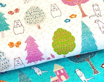 Otter Romp Cotton Fabric | Quilting, Clothing & Crafts