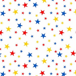 COTTON FABRIC Superhero Stars (by the metre | half metre | fat quarter) 'Superheroes Wear Masks' by Blank Quilting