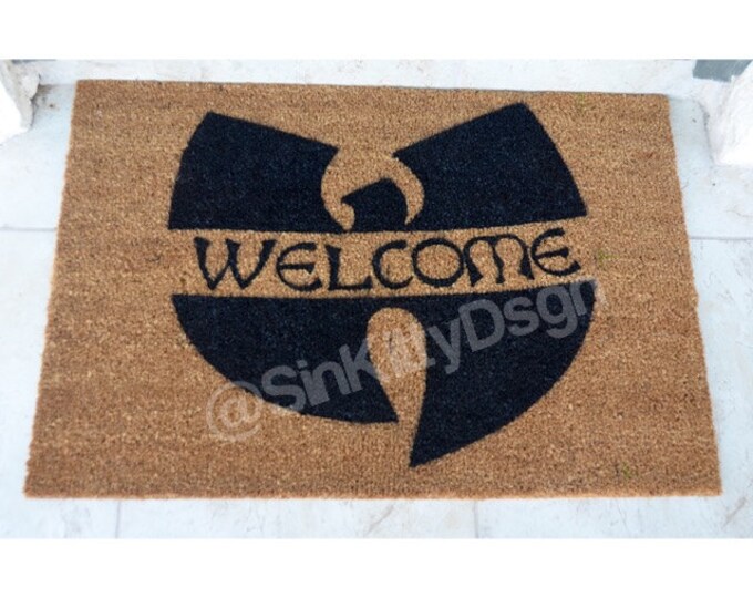 Wu Tang Door Mat / / Wutang Clan / Hip Hop / Doormat / Must