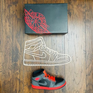 Inspired Nike Jordan Air 1 XL Silhouette Wall Art Sneaker Head - Etsy