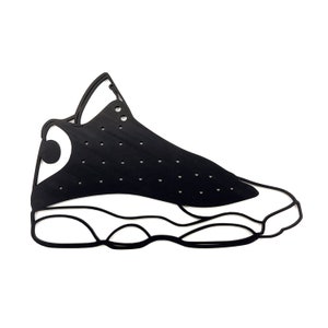 Inspired Nike Jordan Air 13 Silhouette Wall Art 3D printed Sneaker Head Gift for Him