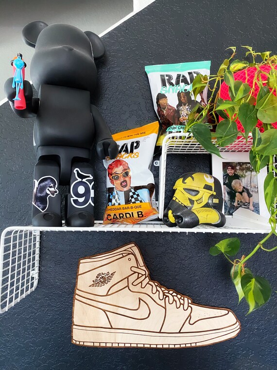 Wooden Jordan Air 1 Engraved Wall Hanging - Etsy