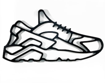 Inspired Nike Huarache Silhouette Wall Art 3D Printed Sneaker Head Gift for Him Etsy UK