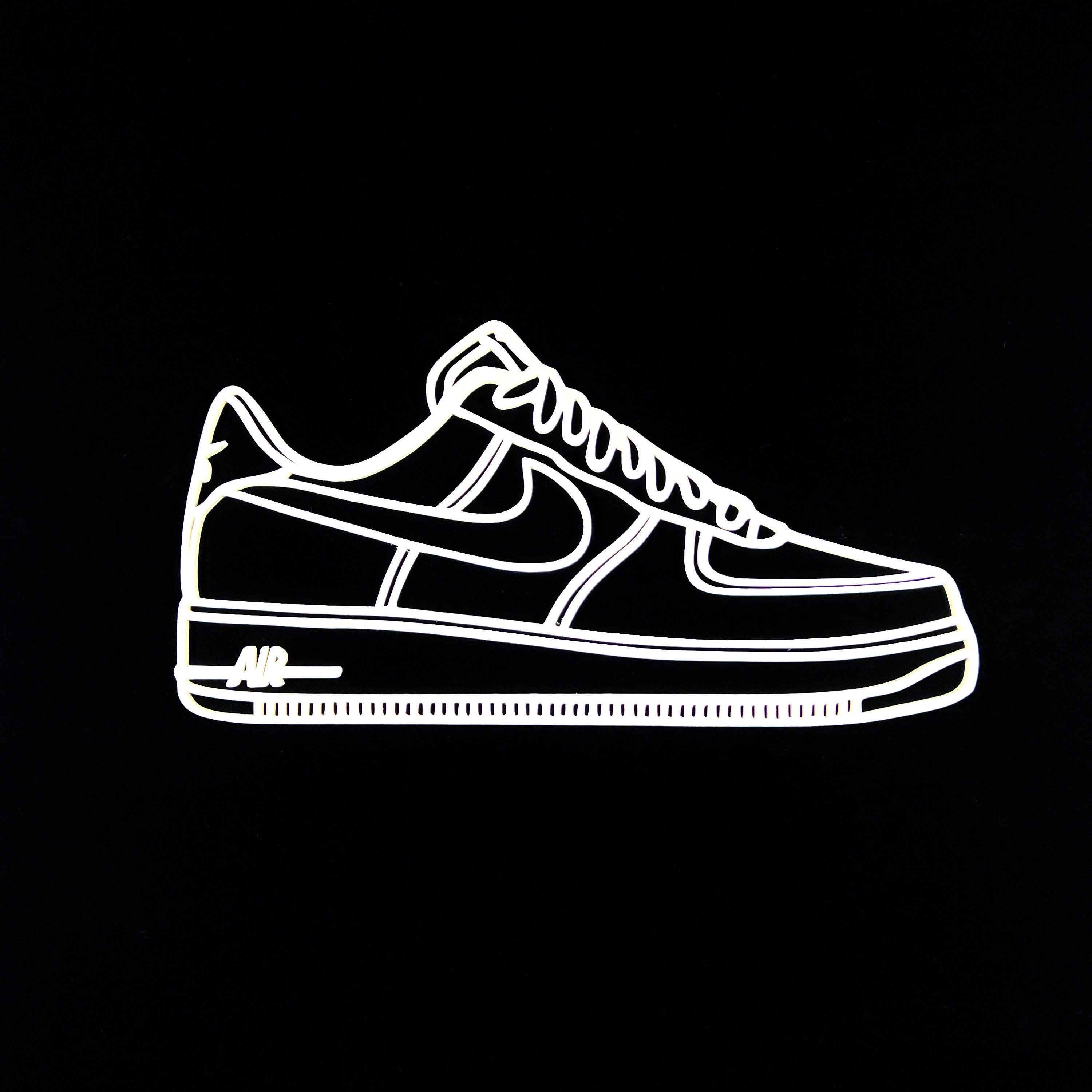 Inspirado Nike Force 1 Art Sneaker Head - Etsy México