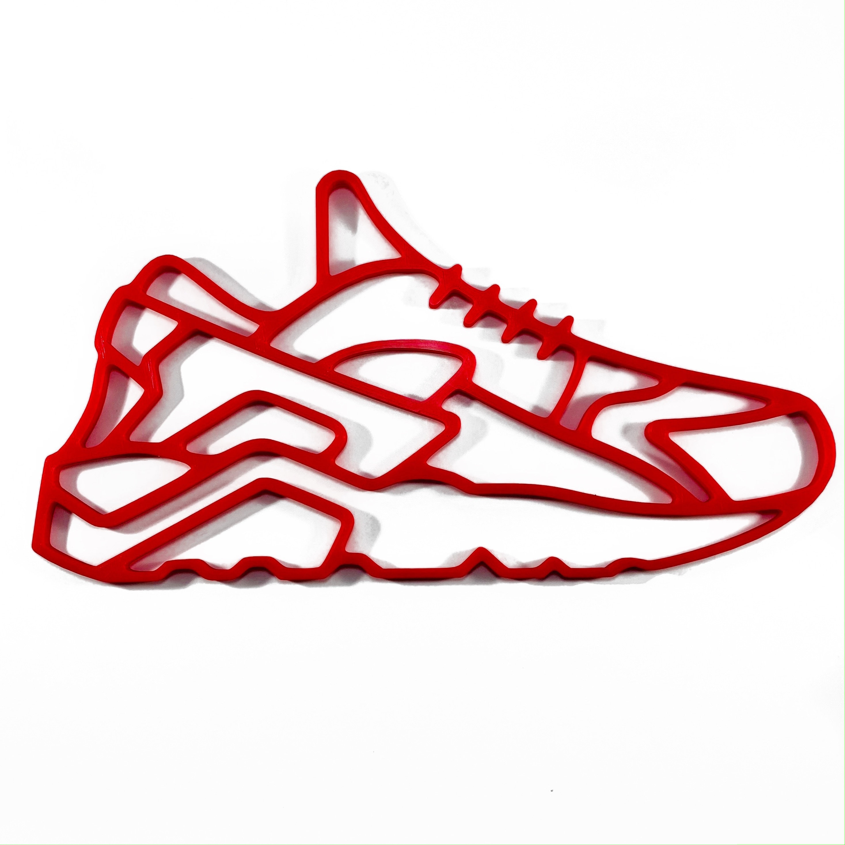 Inspired Nike Huarache Silhouette Wall Art 3D Printed Sneaker - Etsy