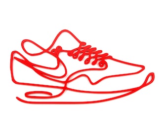 String Art Nike Air Max Inspired Silhouette Wall Art 3D printed Sneaker Head Gift for Him