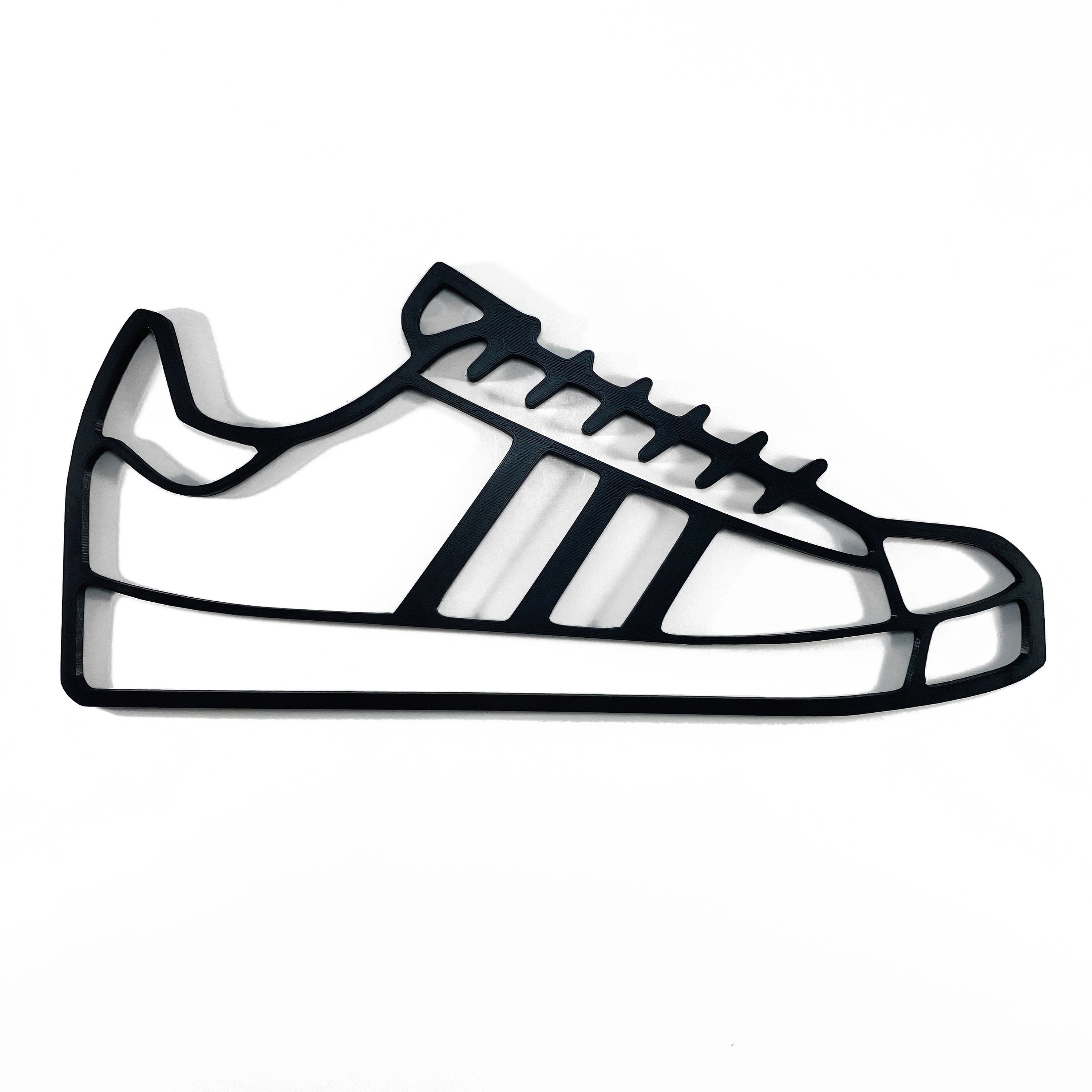 Inspired Adidas Superstar Shelltoe Silhouette Wall Art 3D - Etsy