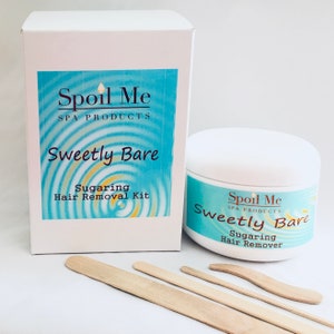 Sugaring Hair Removal FREE SHIPPING/Body Sugaring Wax/Hair Removal Sugar/Honey Wax/Sugar Wax/Sweetly Bare Sugaring Hair Removal Kit