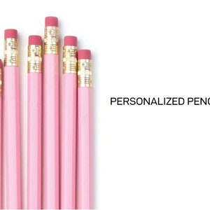 6, 12, 24 Personalized Pencils in Any Color, Engraved Pencils, Custom Pencils Set, School Supplies, Birthday Gift or Bridal or Baby Shower image 2