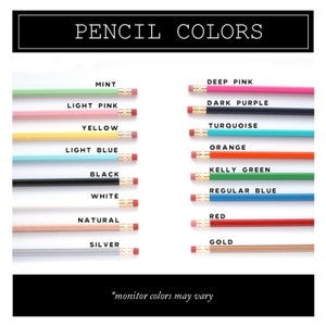 Customized Personalized Pencils in Gold Foil, As Seen in Emily Ley, Starbucks and More image 2