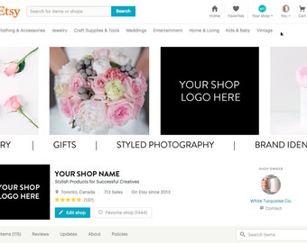 Etsy New Layout Banner for Shops