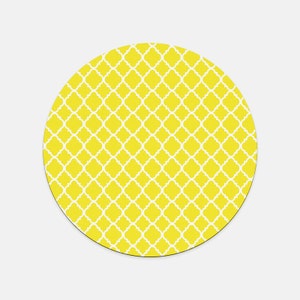 Yellow Round Mouse Pad for Happy Office Space image 2