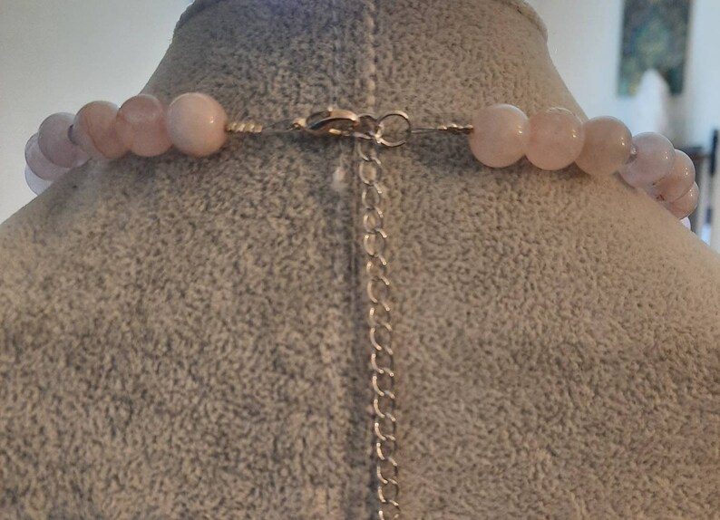 Beautiful and Peaceful Rose Quartz and Amethyst Necklace with Super Rare Kunzite! From The Goddess Collection