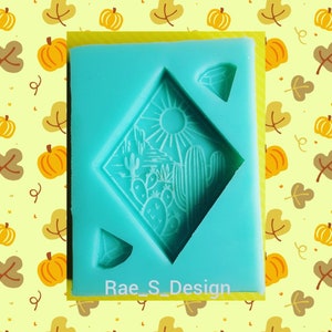 Cactus Sunshine w/Diamond Bits Silicone Mold, 2.5&quot;