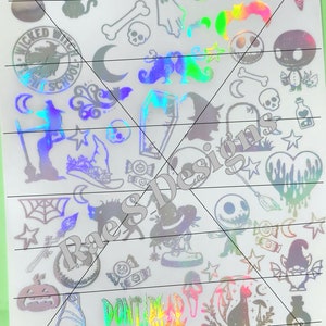 Halloween Foils Transparency Sheet 8.5X11&quot;
