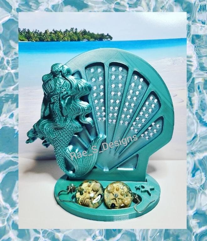 mermaid earring holder
